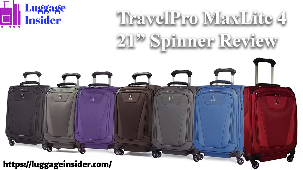 Showing Travelpro maxlite 4 suitcases